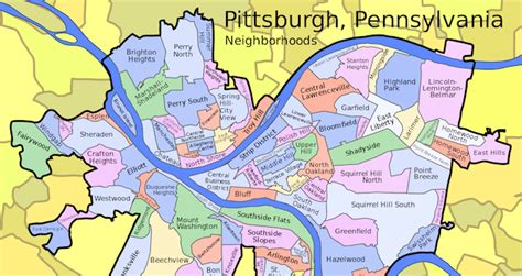 city of pittsburgh neighborhood map.